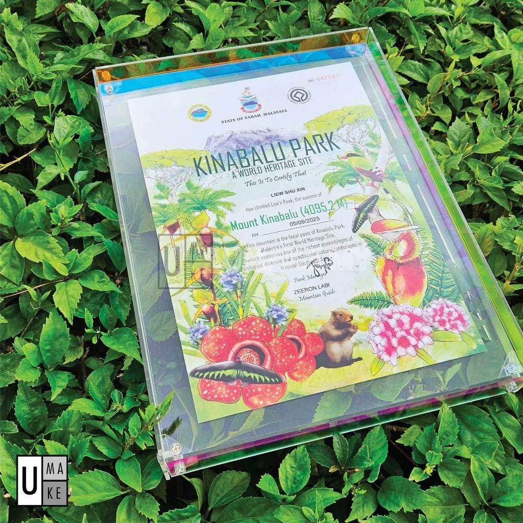 Floating Acrylic Photo Frame (Colourful)