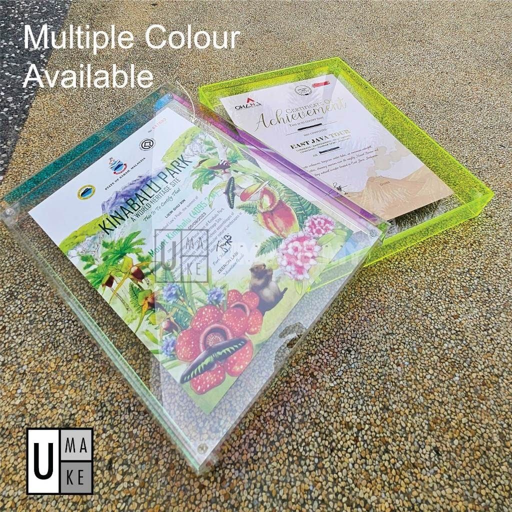 Floating Acrylic Photo Frame (Colourful)