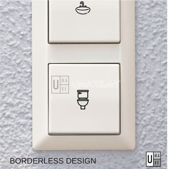 Borderless Switch Label Stickers