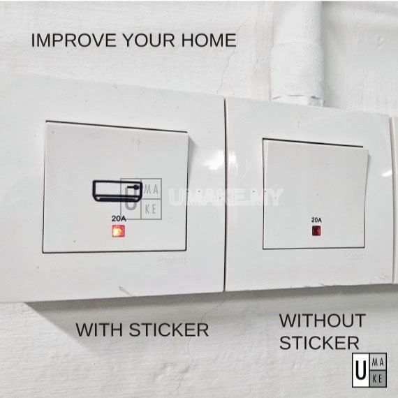 Borderless Switch Label Stickers