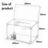 Acrylic Donation Box with Lock view 3