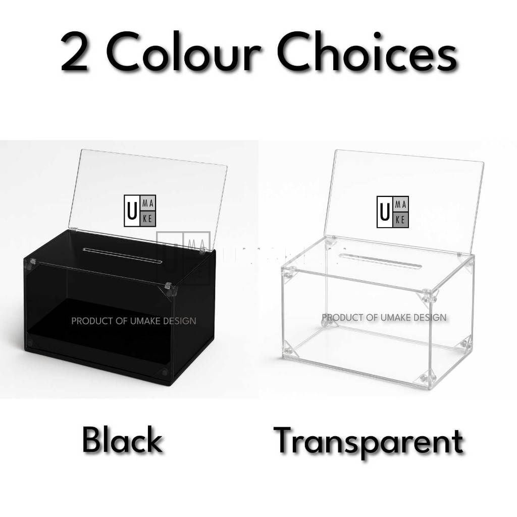 Acrylic Donation Box with Lock