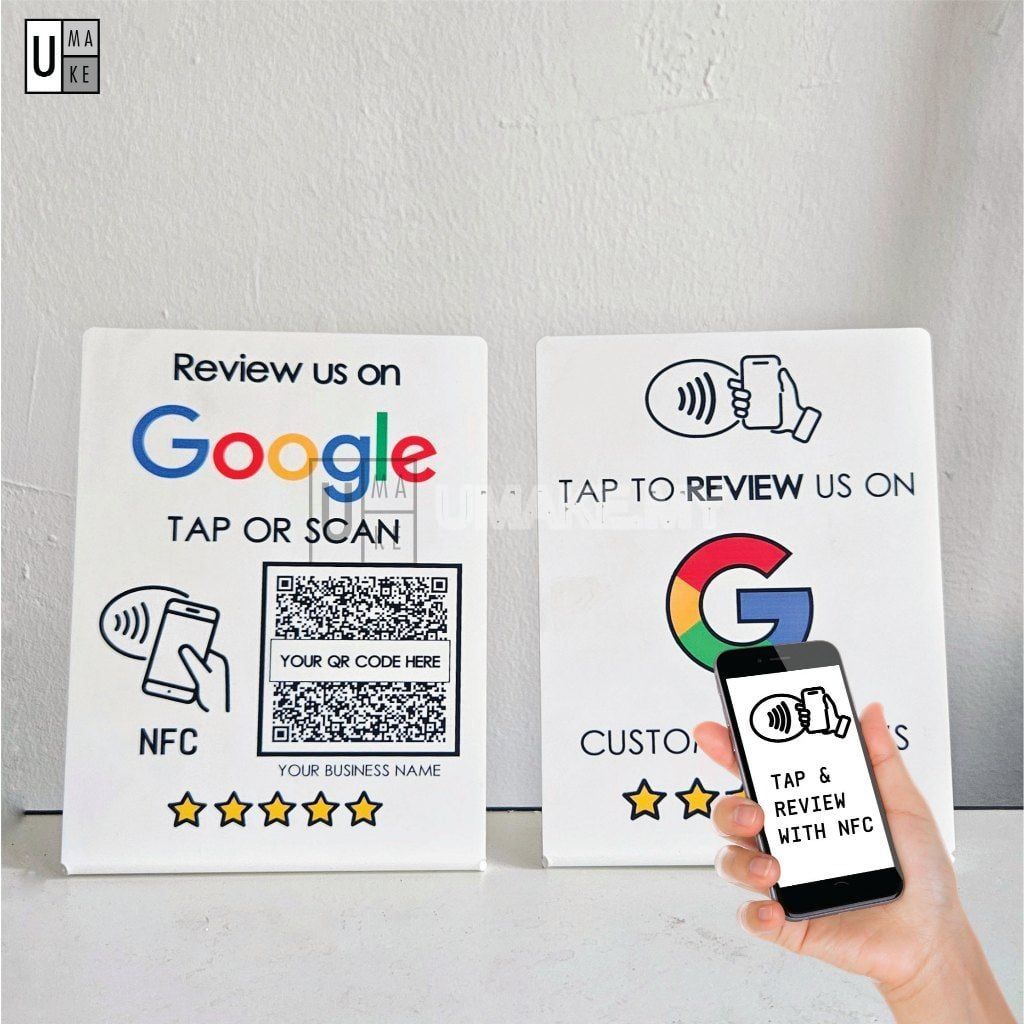 NFC Google Review Acrylic Stand