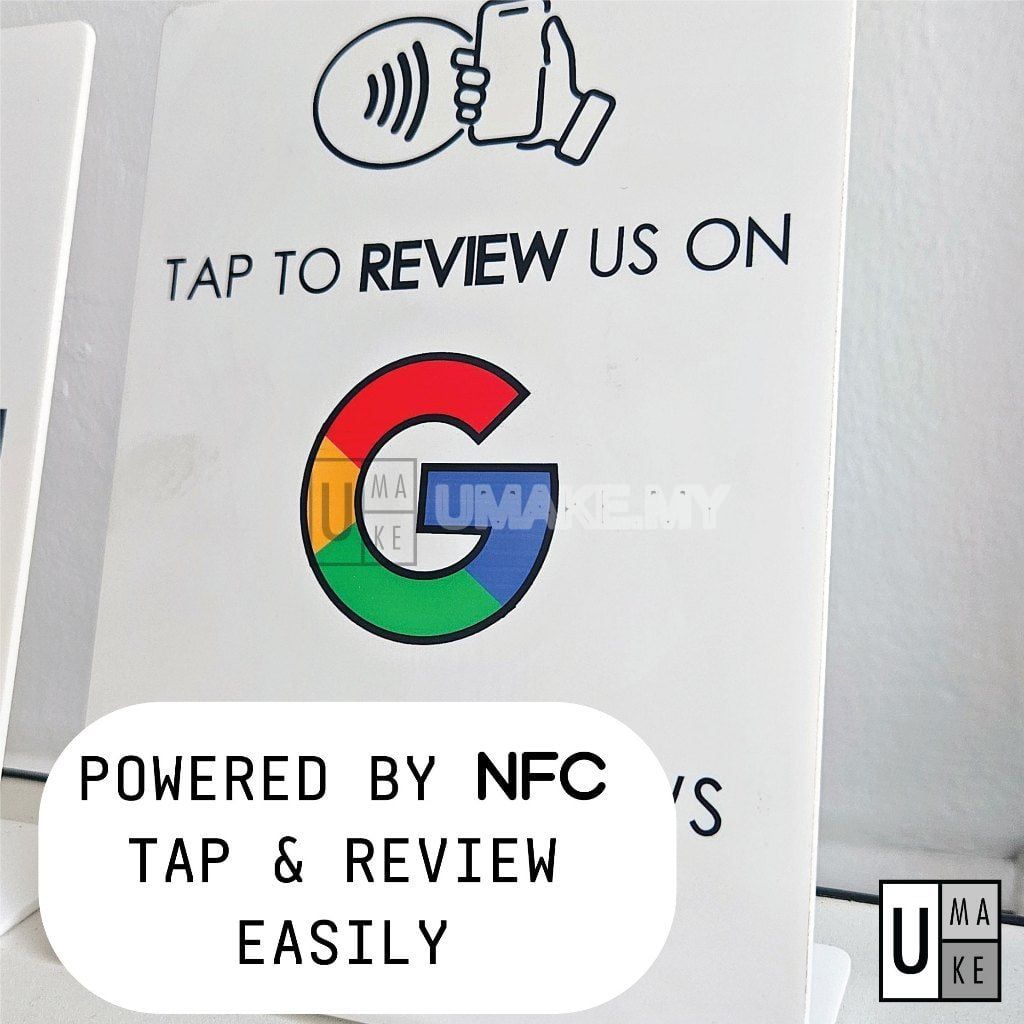 NFC Google Review Acrylic Stand