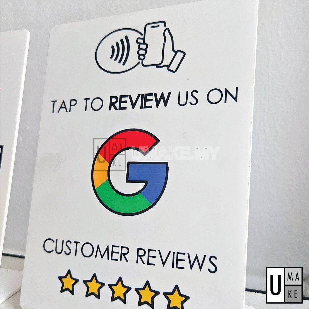 NFC Google Review Acrylic Stand