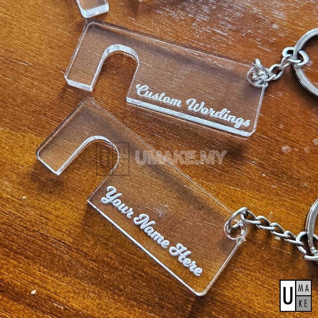 Acrylic Phone Holder Keychain (Custom Name)