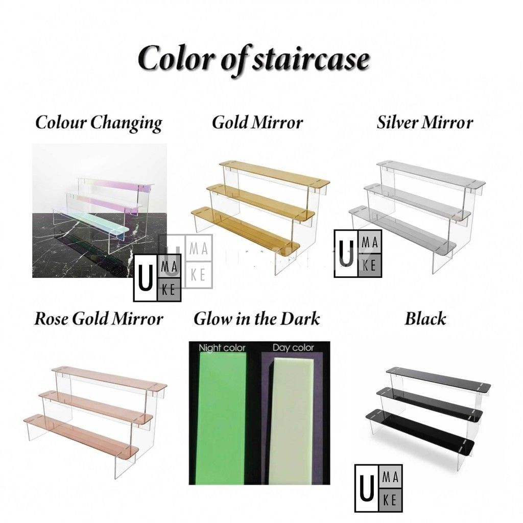 Acrylic Tiered Display Riser (Metallic)
