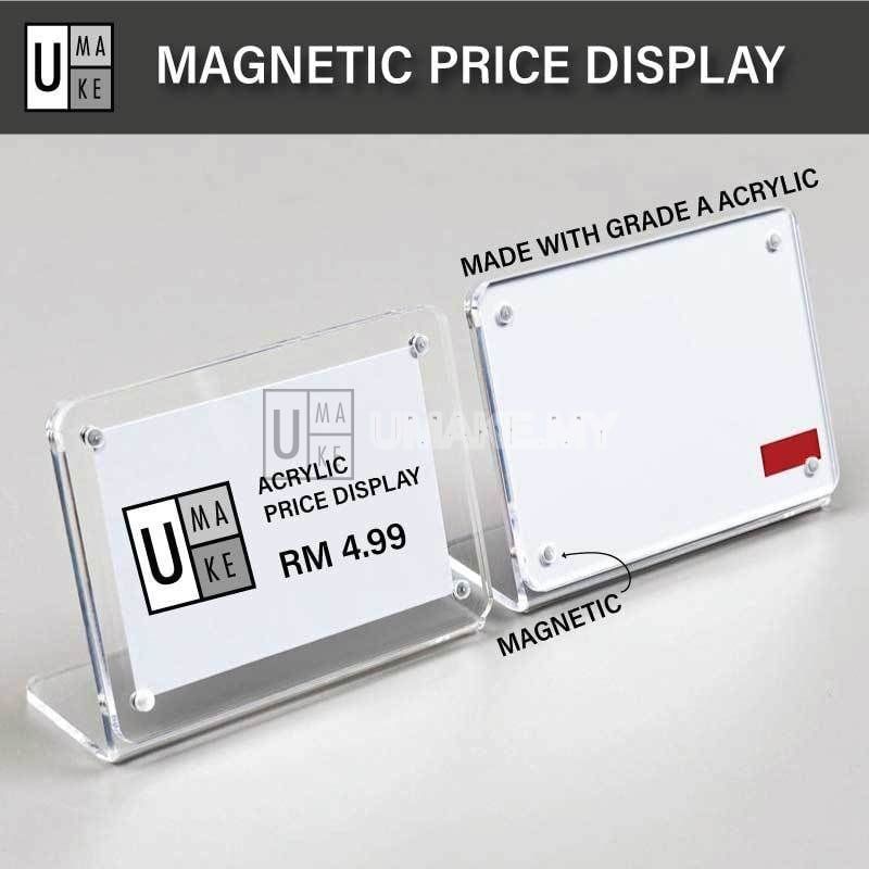 Acrylic Magnetic Card Stand (Price Tag / Menu)