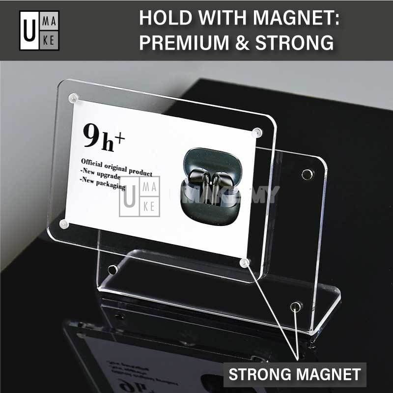 Acrylic Magnetic Card Stand (Price Tag / Menu)