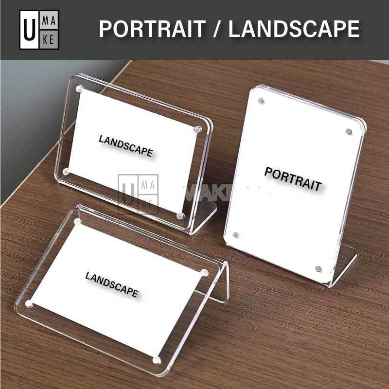 Acrylic Magnetic Card Stand (Price Tag / Menu)