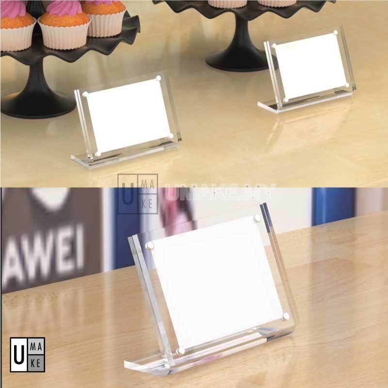 Acrylic Magnetic Card Stand (Price Tag / Menu)