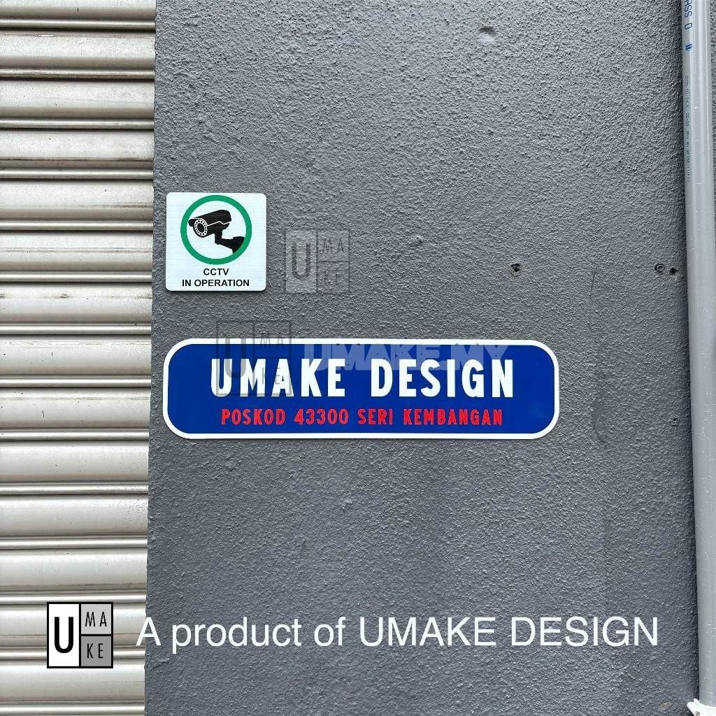 Custom Malaysia Road Sign Decor Plate