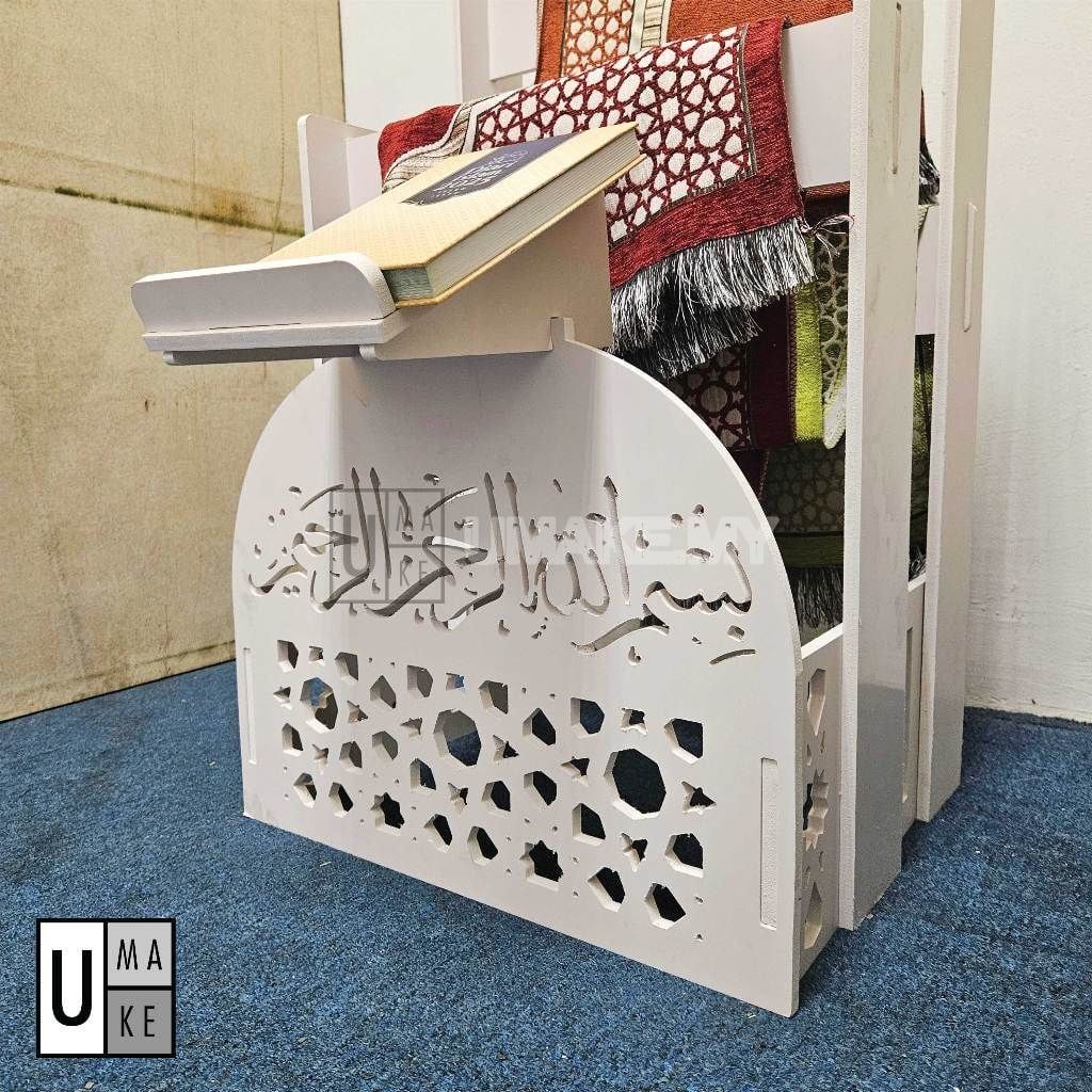 Islamic Prayer & Quran Stand (2-in-1)