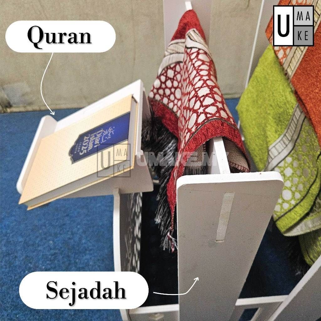 Islamic Prayer & Quran Stand (2-in-1)