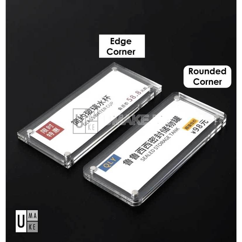 Magnetic Acrylic Price Tag Holder