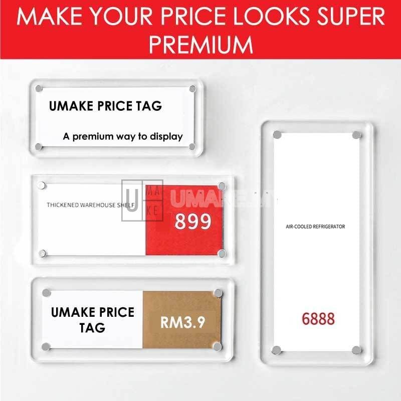 Magnetic Acrylic Price Tag Holder