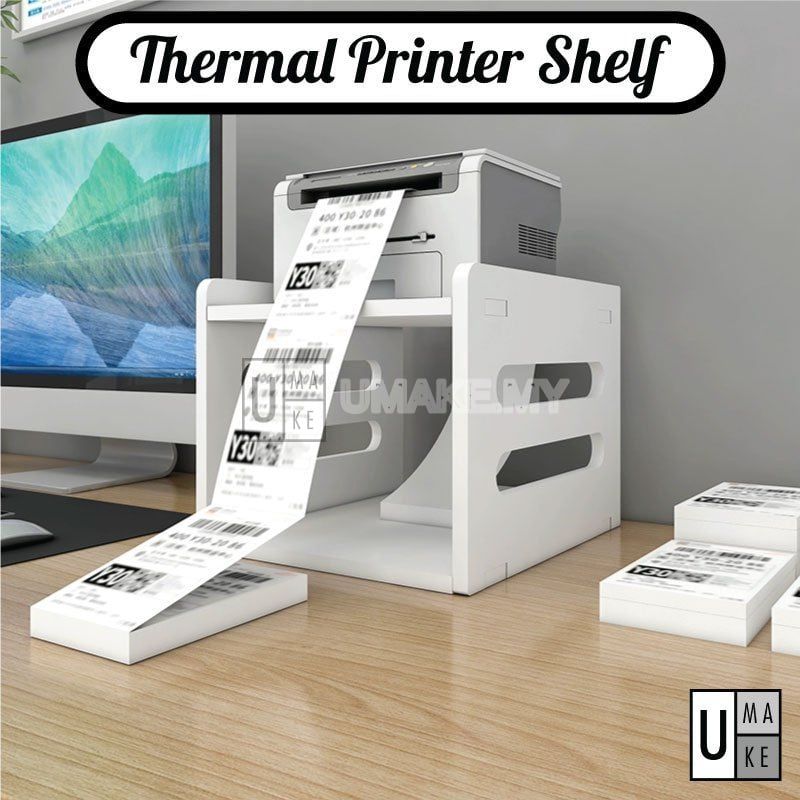 Thermal Printer Shelf Organizer