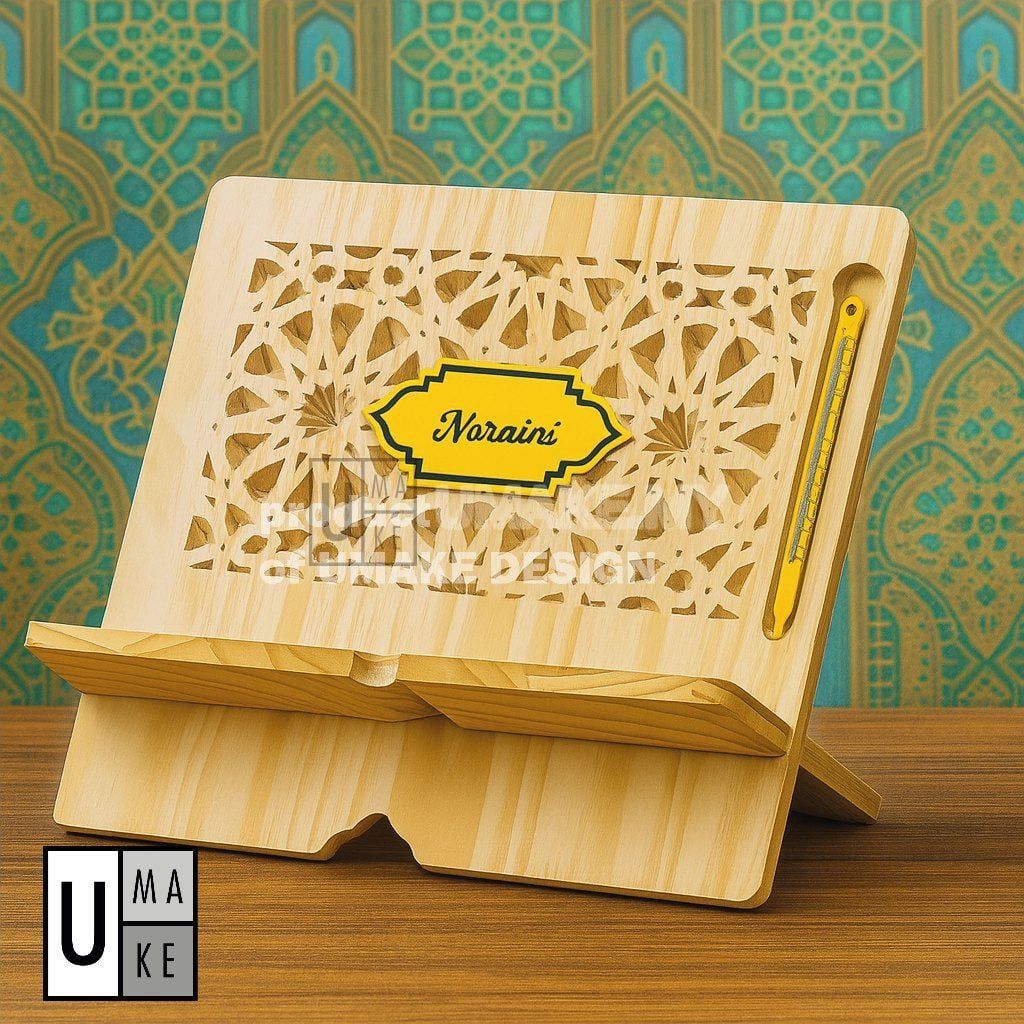 Custom Pine Wood Quran Stand (Rehal)