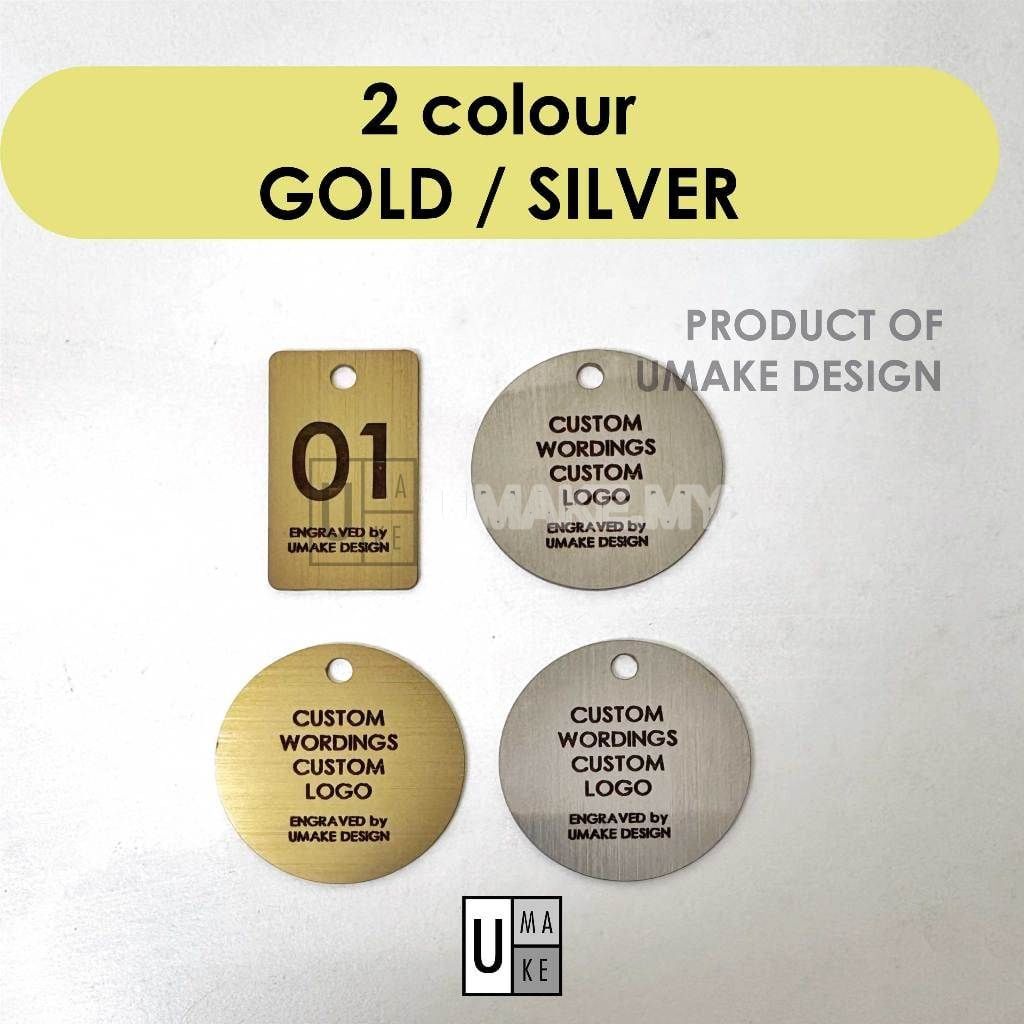 Stainless Steel Industrial Label Tags (5pcs)