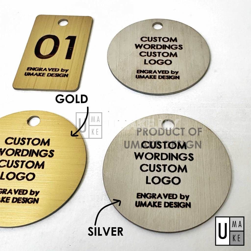 Stainless Steel Industrial Label Tags (5pcs)