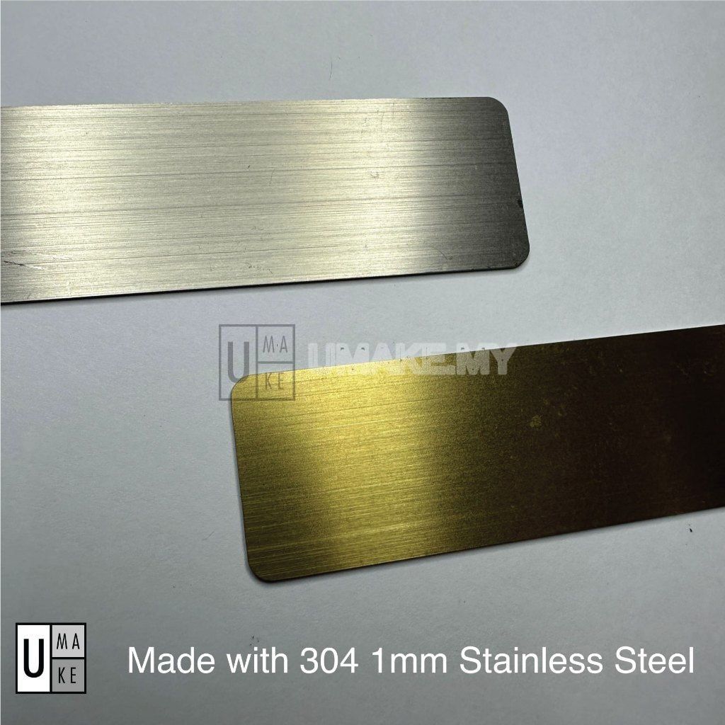 Stainless Steel Blank Name Tag (for Resin/Epoxy)