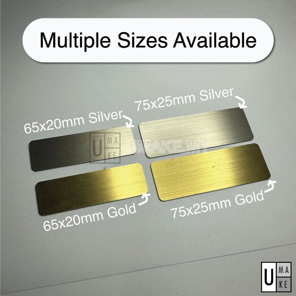 Stainless Steel Blank Name Tag (for Resin/Epoxy)