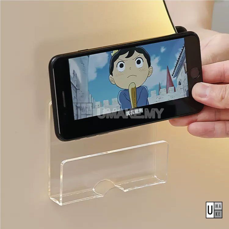 Acrylic Wall-Mounted Phone Holder
