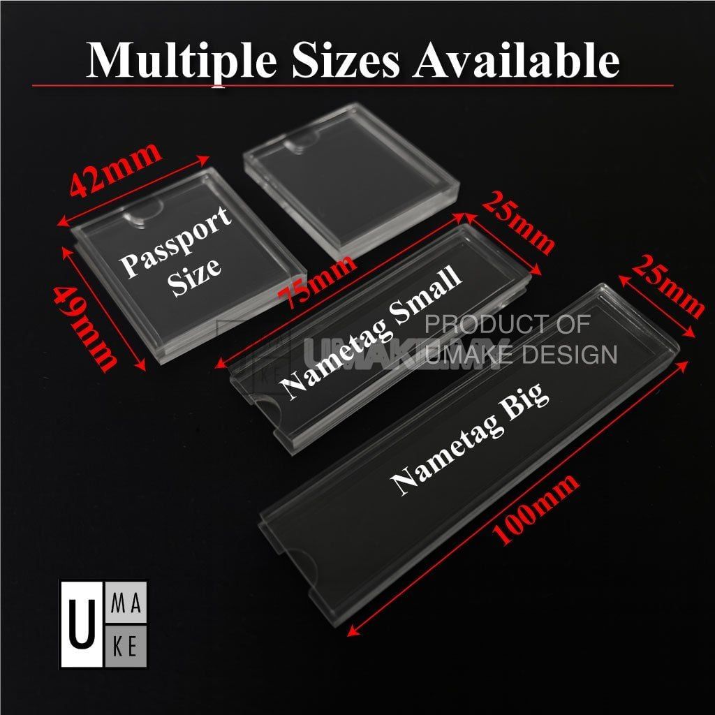Acrylic Pocket Frame (Passport Size / Org Chart)