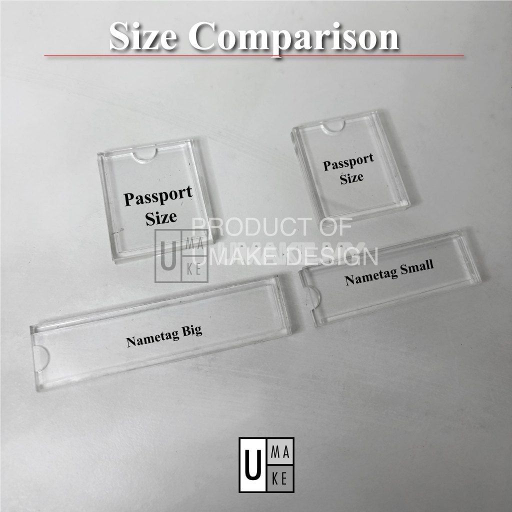 Acrylic Pocket Frame (Passport Size / Org Chart)