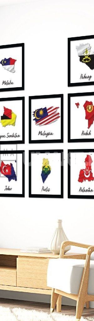 Malaysia State Flag Wall Art