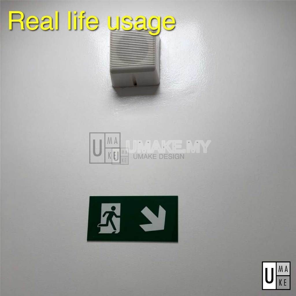 Acrylic Emergency Exit Sign
