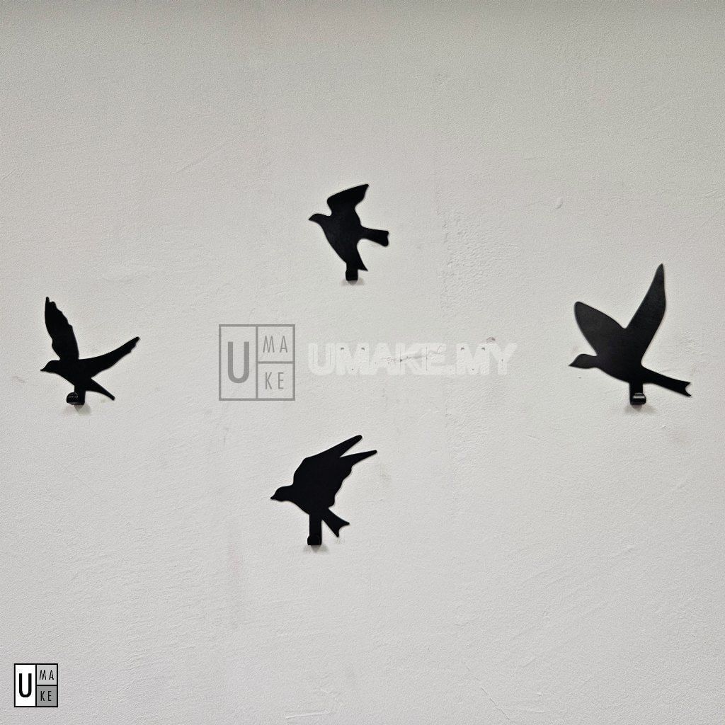 Bird Wall Hooks Set (Steel)