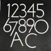 White Floating Acrylic Numbers view 2