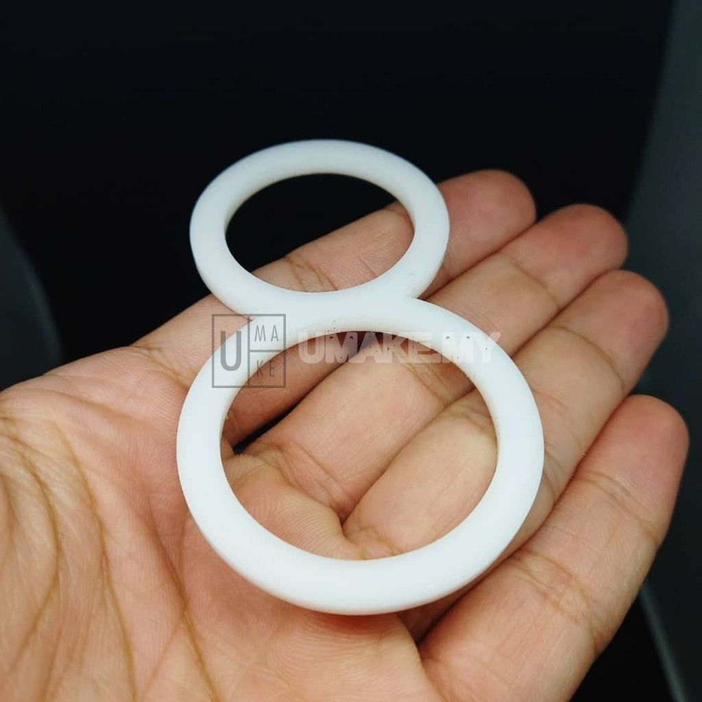 White Floating Acrylic Numbers