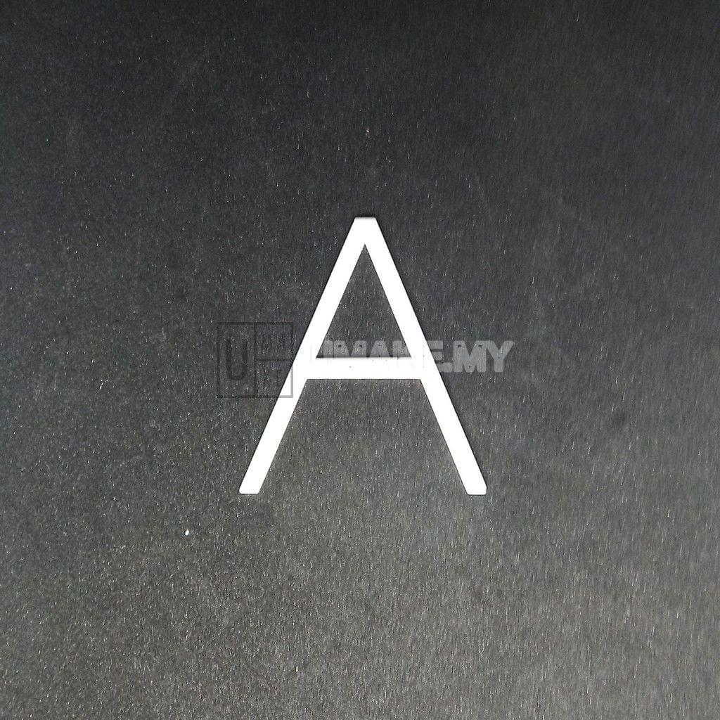 White Floating Acrylic Numbers