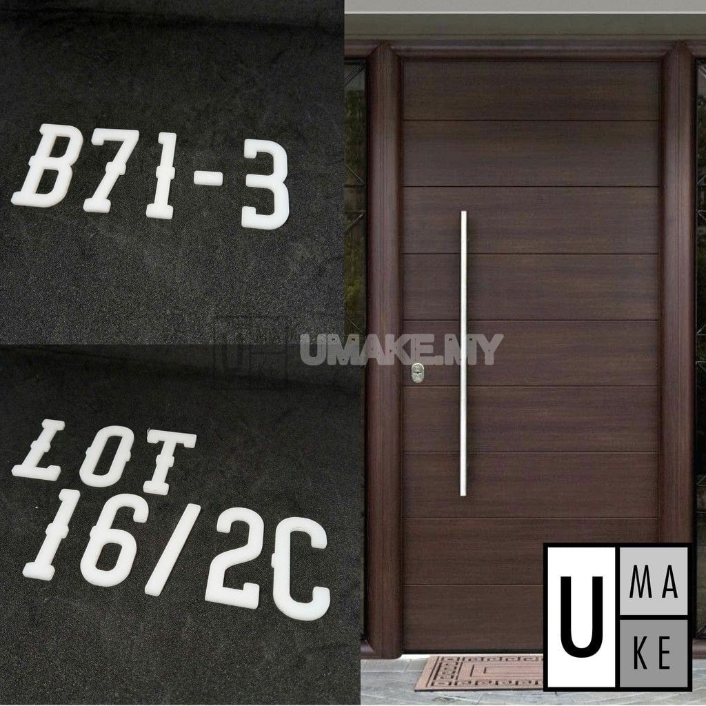 White Acrylic House Number (IKEA Style)