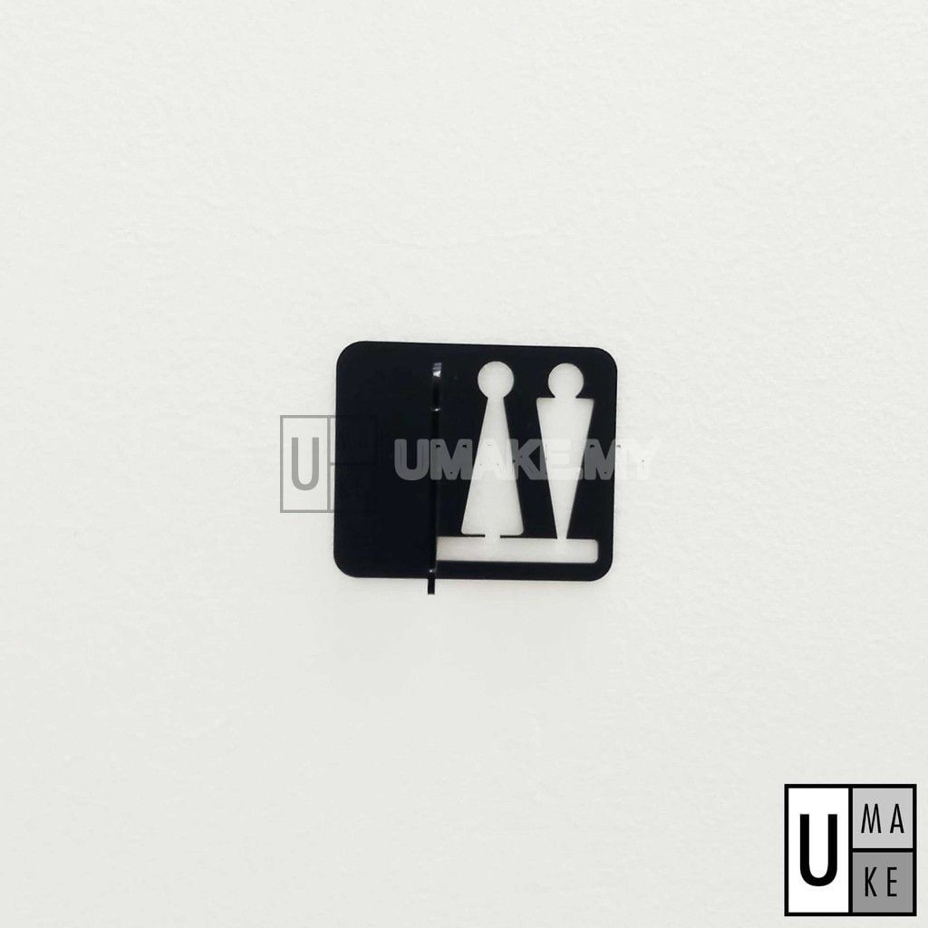 3D Pop-Up Toilet Sign