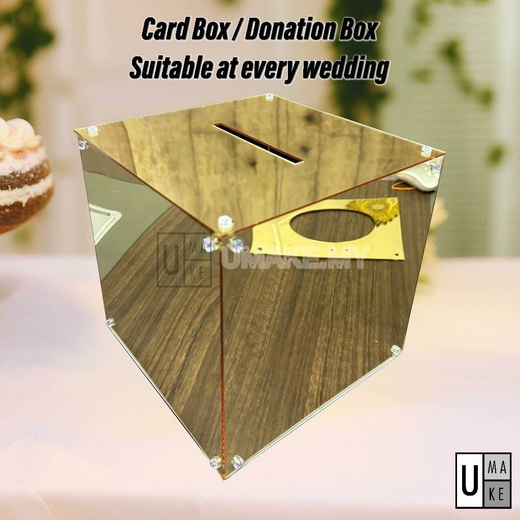 Mirror Acrylic Lucky Draw & Suggestion Box