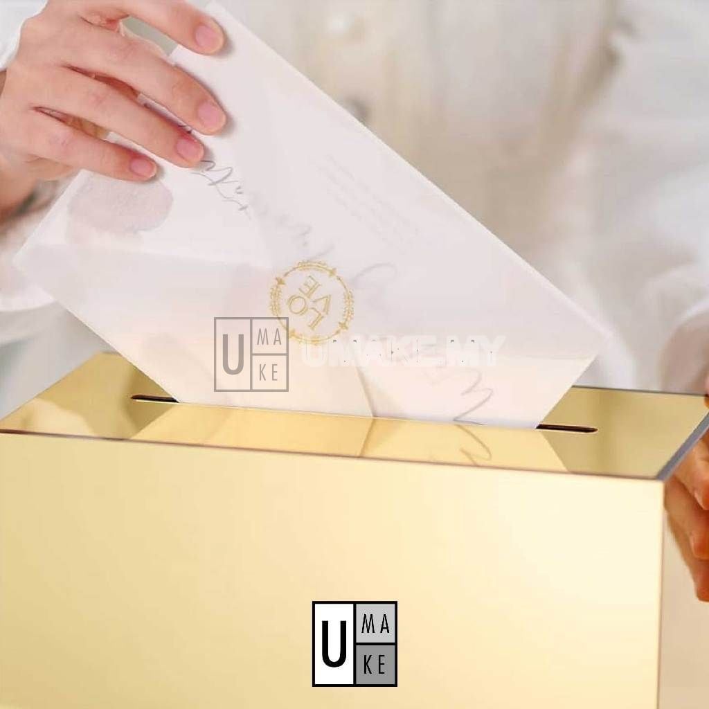 Mirror Acrylic Lucky Draw & Suggestion Box