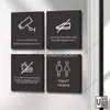 Modern Acrylic Signage (Square 10cm) view 3