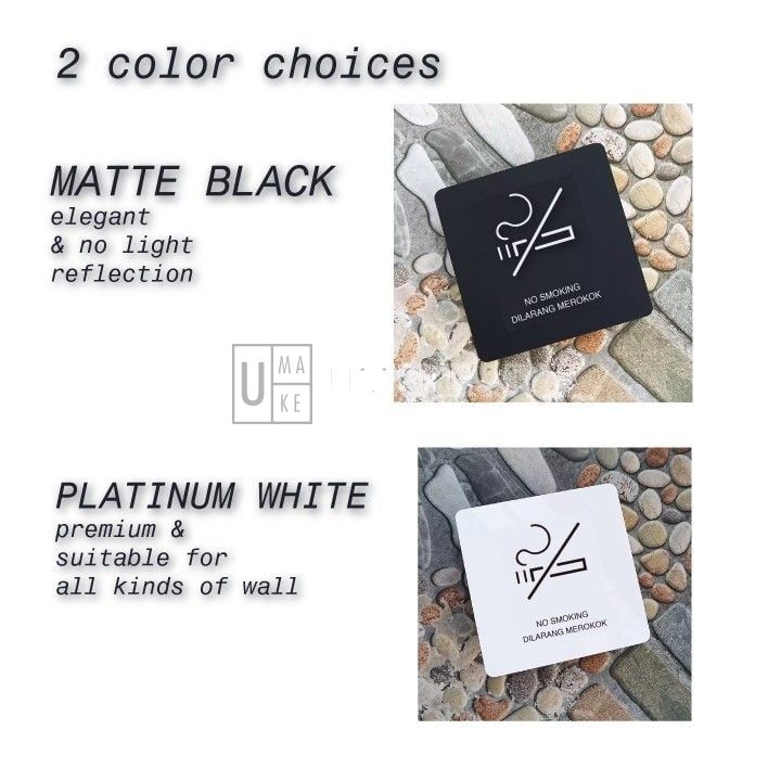 Modern Acrylic Signage (Square 10cm)