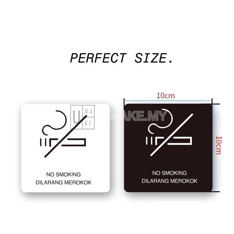 Modern Acrylic Signage (Square 10cm)