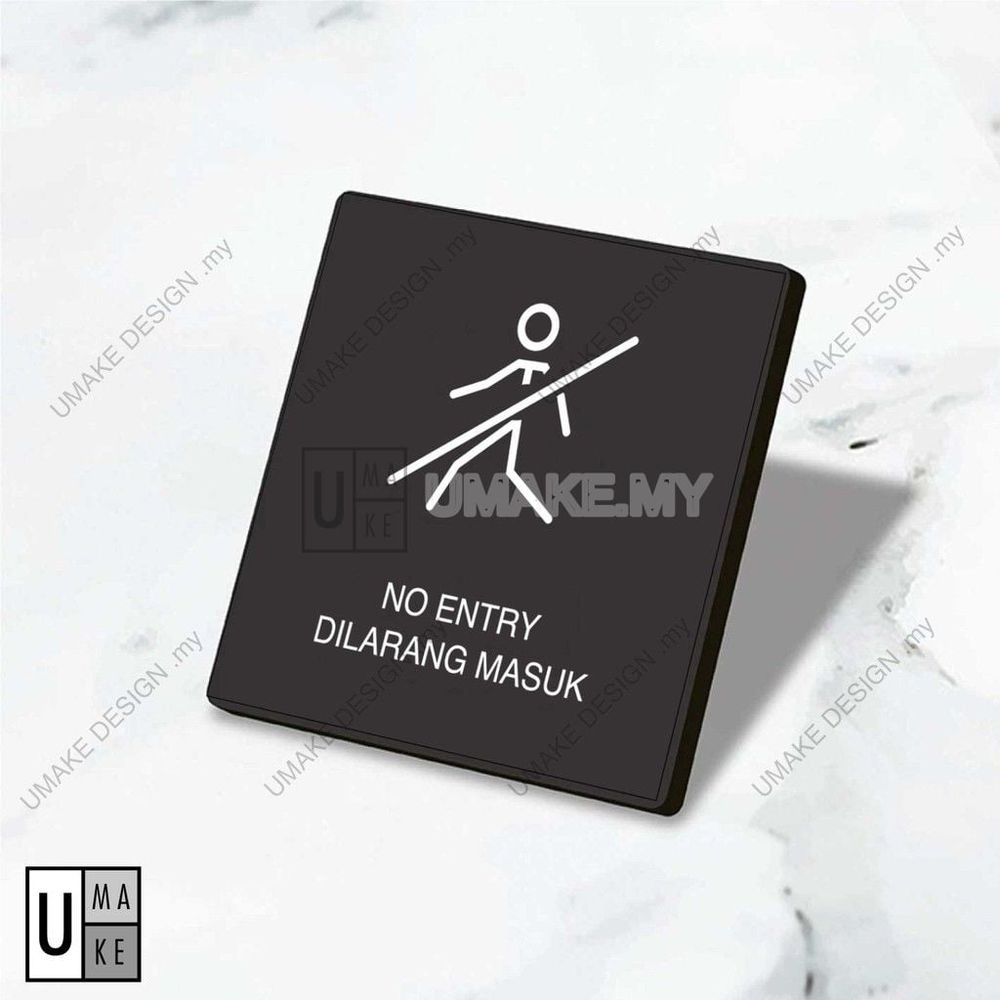 Modern Acrylic Signage (Square 10cm)