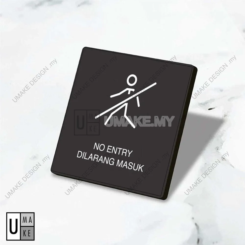 Modern Acrylic Signage (Square 10cm)