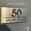 Stainless Steel House Number Plate (Custom) view 3