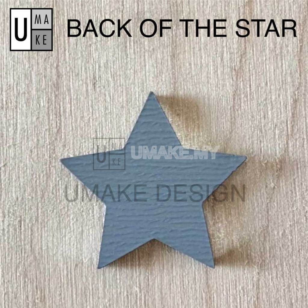 Gold & Silver Mirror Acrylic Star Craft Pieces