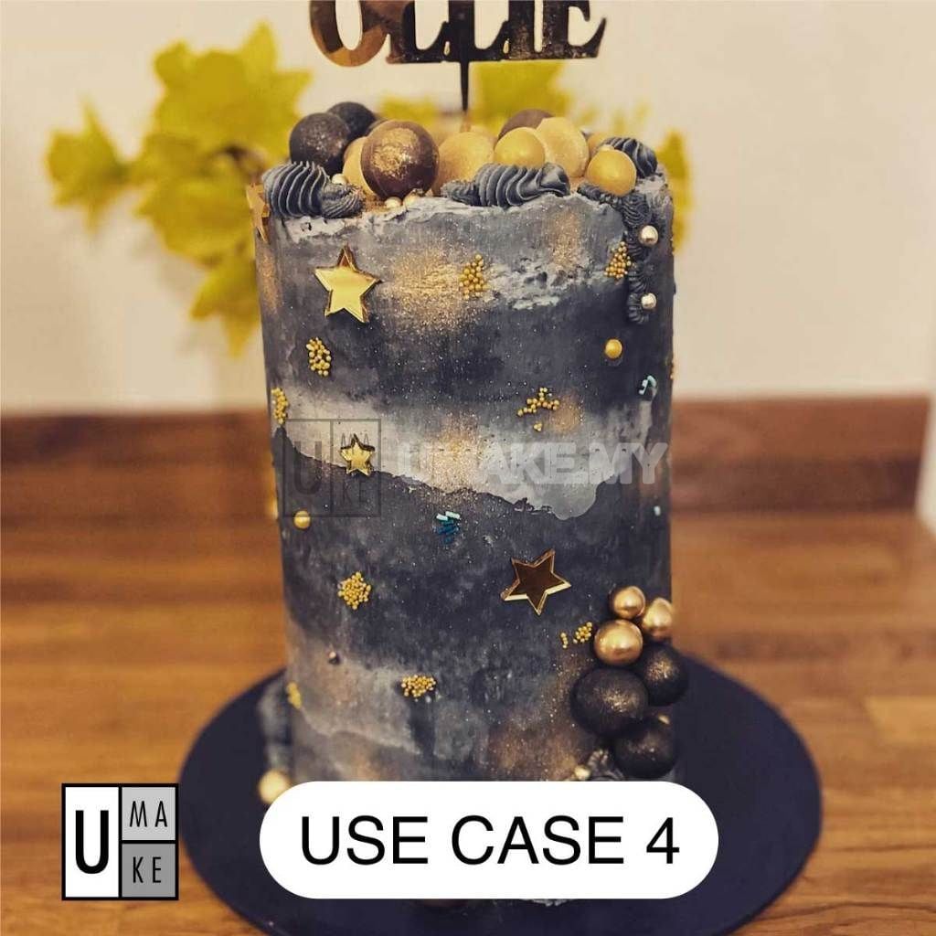 Gold & Silver Mirror Acrylic Star Craft Pieces