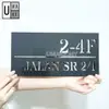 Custom Modern Acrylic House Number Plate view 2