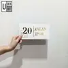 Custom Modern Acrylic House Number Plate view 3