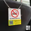 No Smoking Sign for Grab / E-Hailing Cars (KKM) view 3